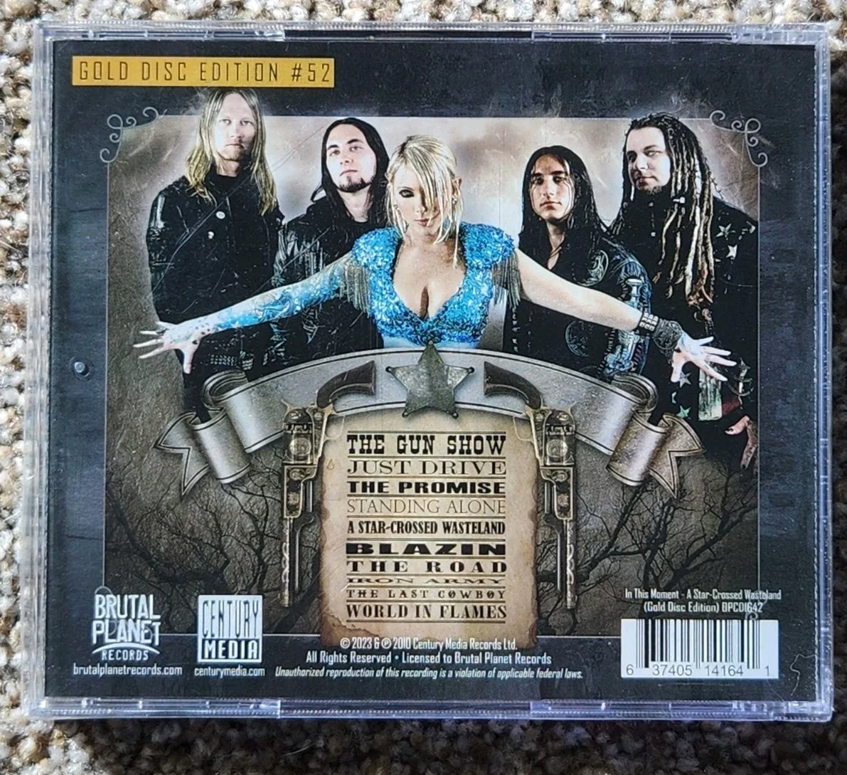 Signed In This Moment Star-Crossed Wasteland NEW Gold CD Maria Fully Autographed, изображение 5