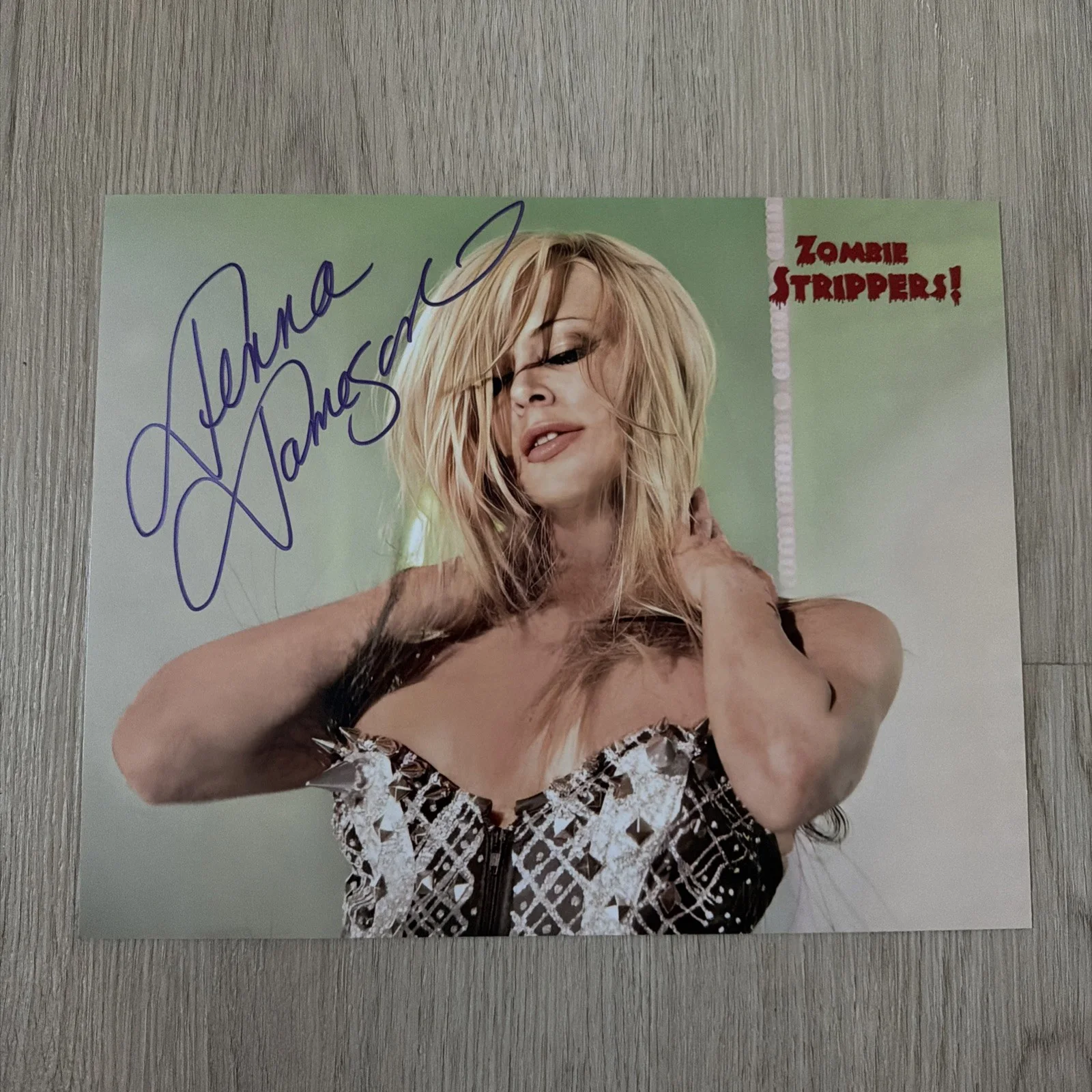 Jenna Jameson — Jenna Jameson signed 8x10 Autograph Zombie Strippers, image 3