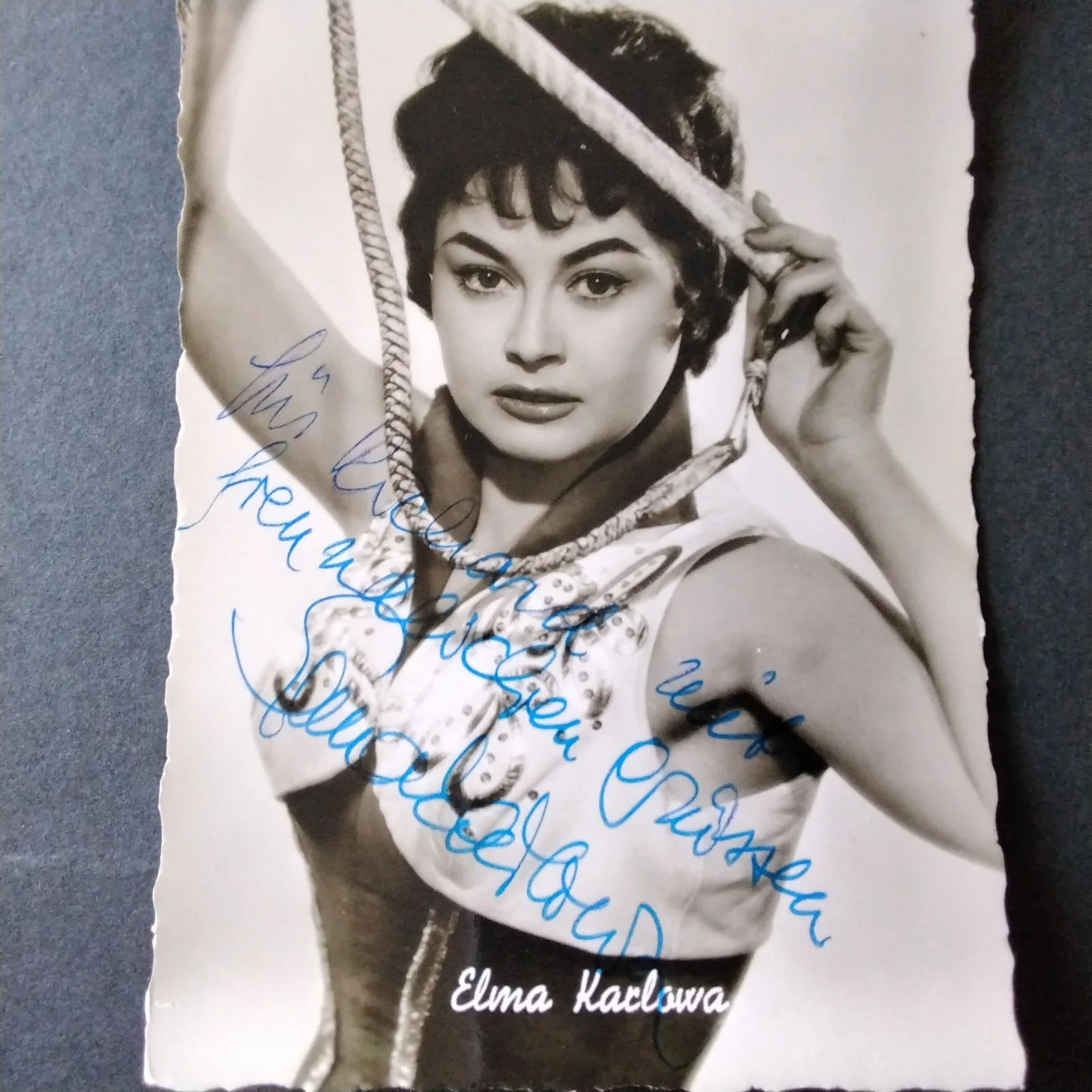 Elma Karlowa Signed Photo Movie Actress Holiday in St. Tropez Fear Eats The Soul, изображение 2