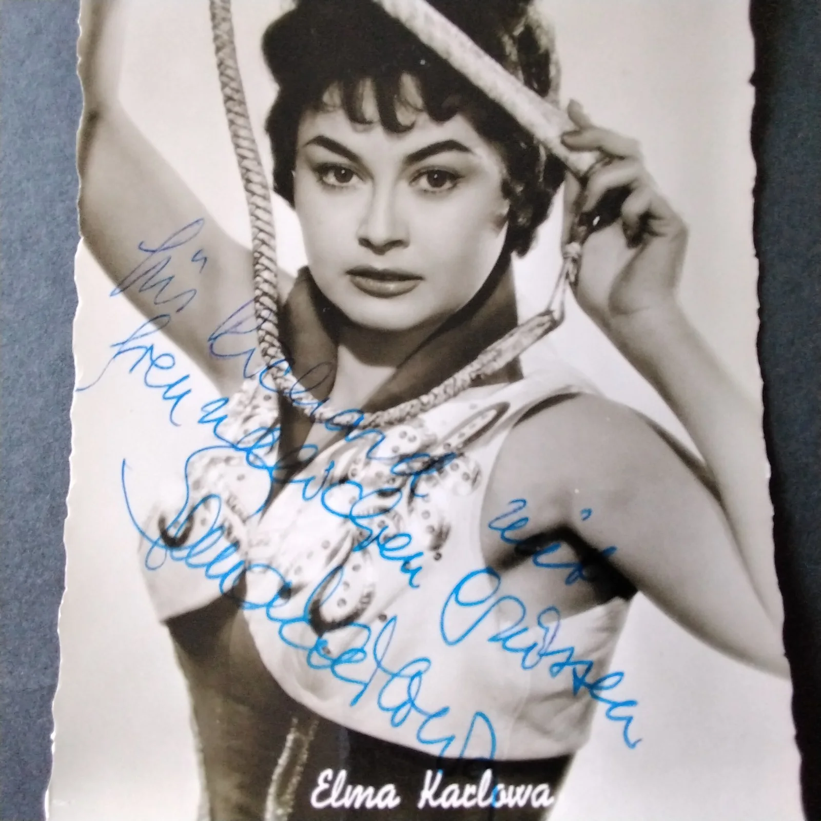 Elma Karlowa Signed Photo Movie Actress Holiday in St. Tropez Fear Eats The Soul, изображение 3