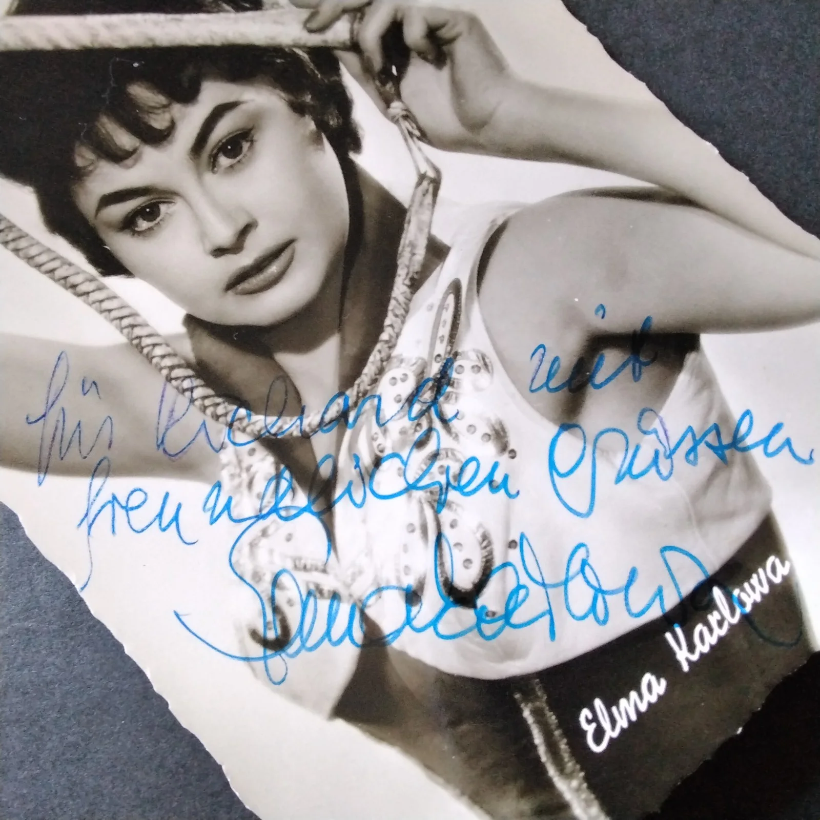 Elma Karlowa Signed Photo Movie Actress Holiday in St. Tropez Fear Eats The Soul, изображение 4