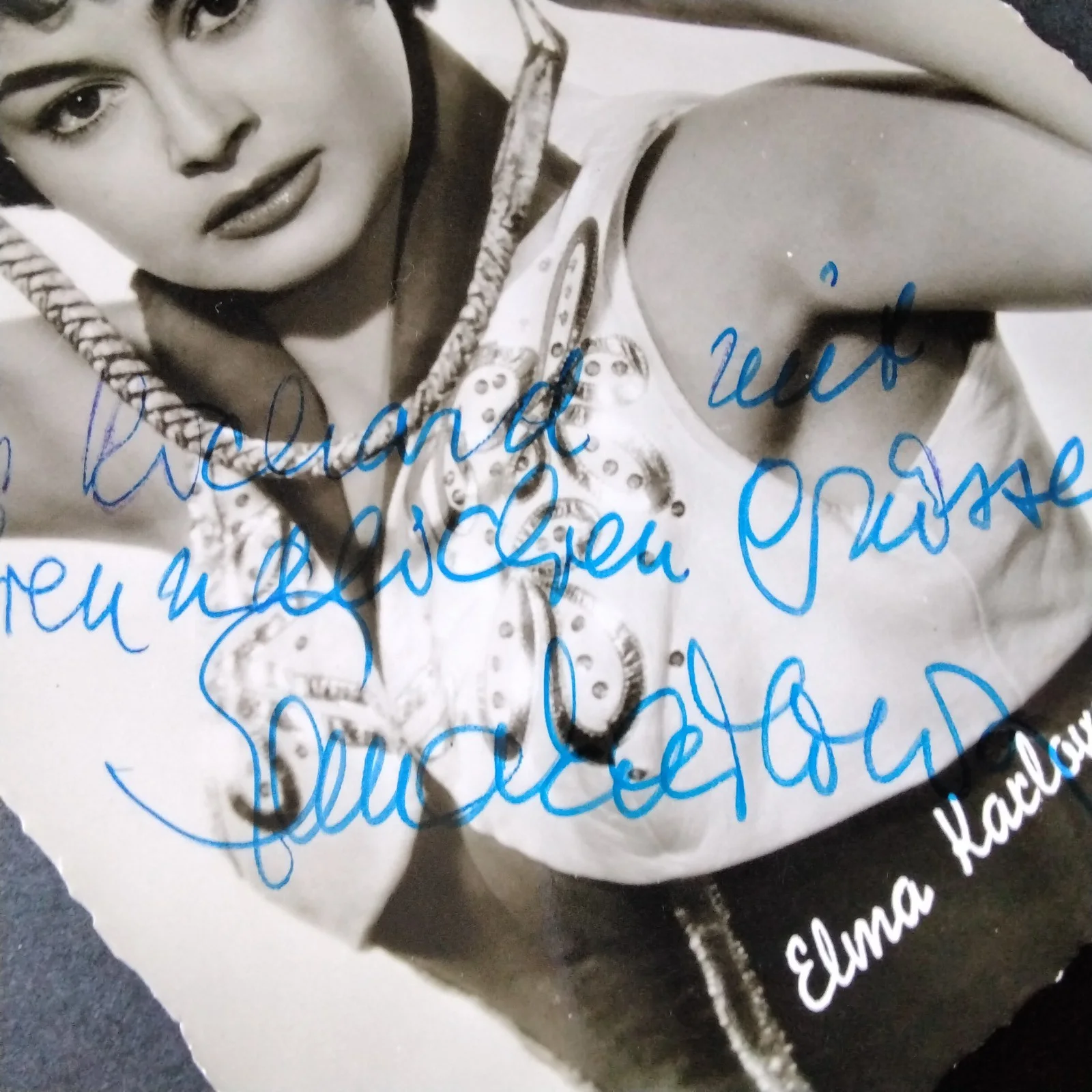 Elma Karlowa Signed Photo Movie Actress Holiday in St. Tropez Fear Eats The Soul, изображение 5