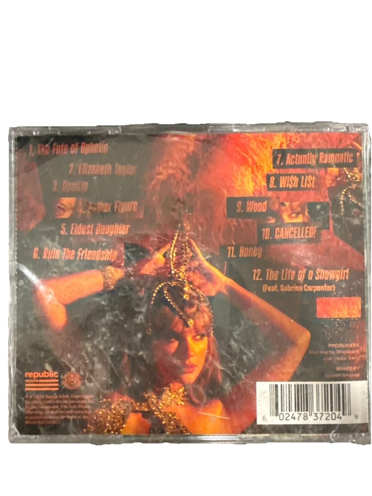 Taylor Swift The Life of a Showgirl CD + Poster Case Has Cracks, изображение 2