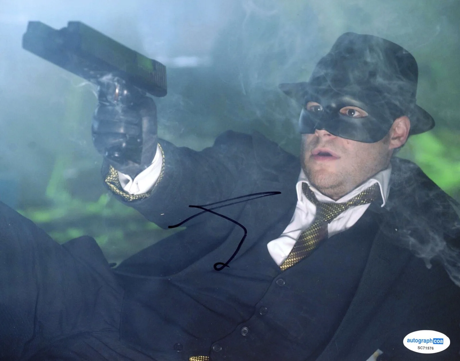 SETH ROGEN — Seth Rogen signed "THE GREEN HORNET" 8x10 Photo AUTOGRAPHED The Studio ACOA COA, image 3