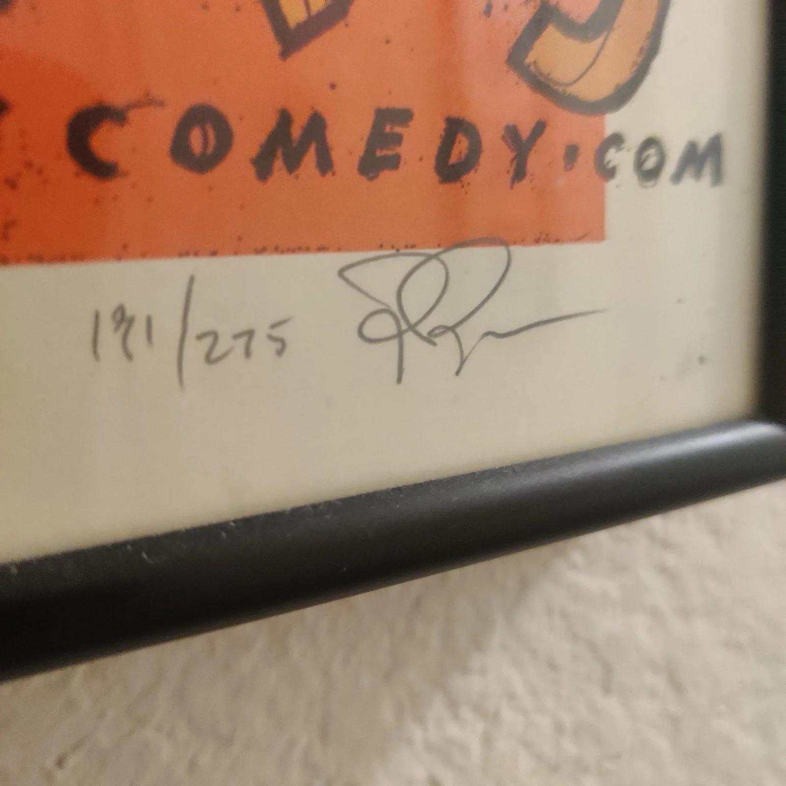 Patton Oswalt Signed Jay Ryan Poster – Cap City Comedy Club Austin (2006), изображение 3