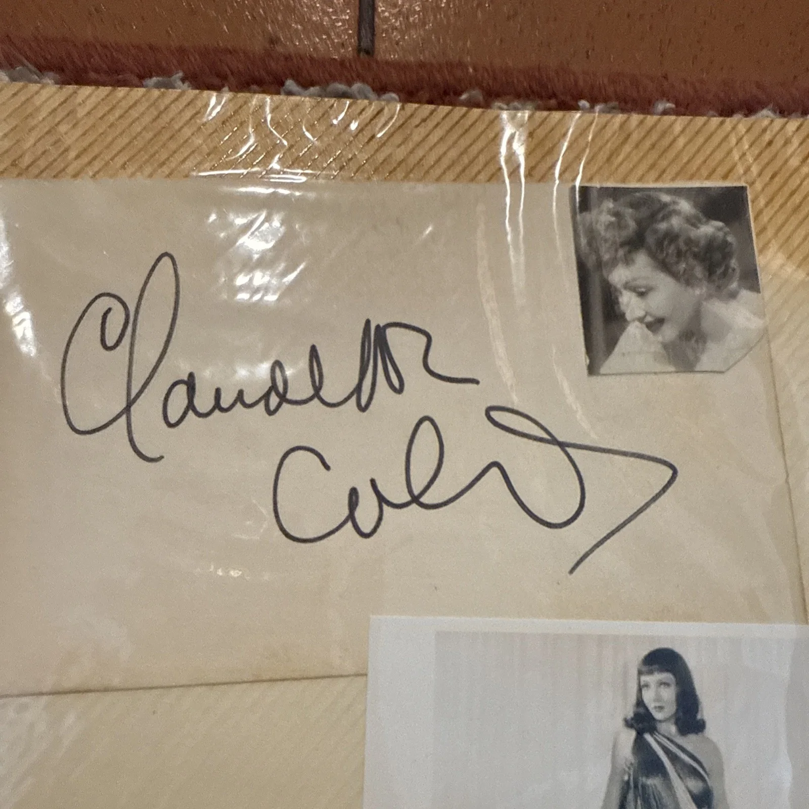 Claudette Colbert — Claudette Colbert 2 Autographs And Fan Letter Sign Of The Cross De Mille No COA, изображение 5