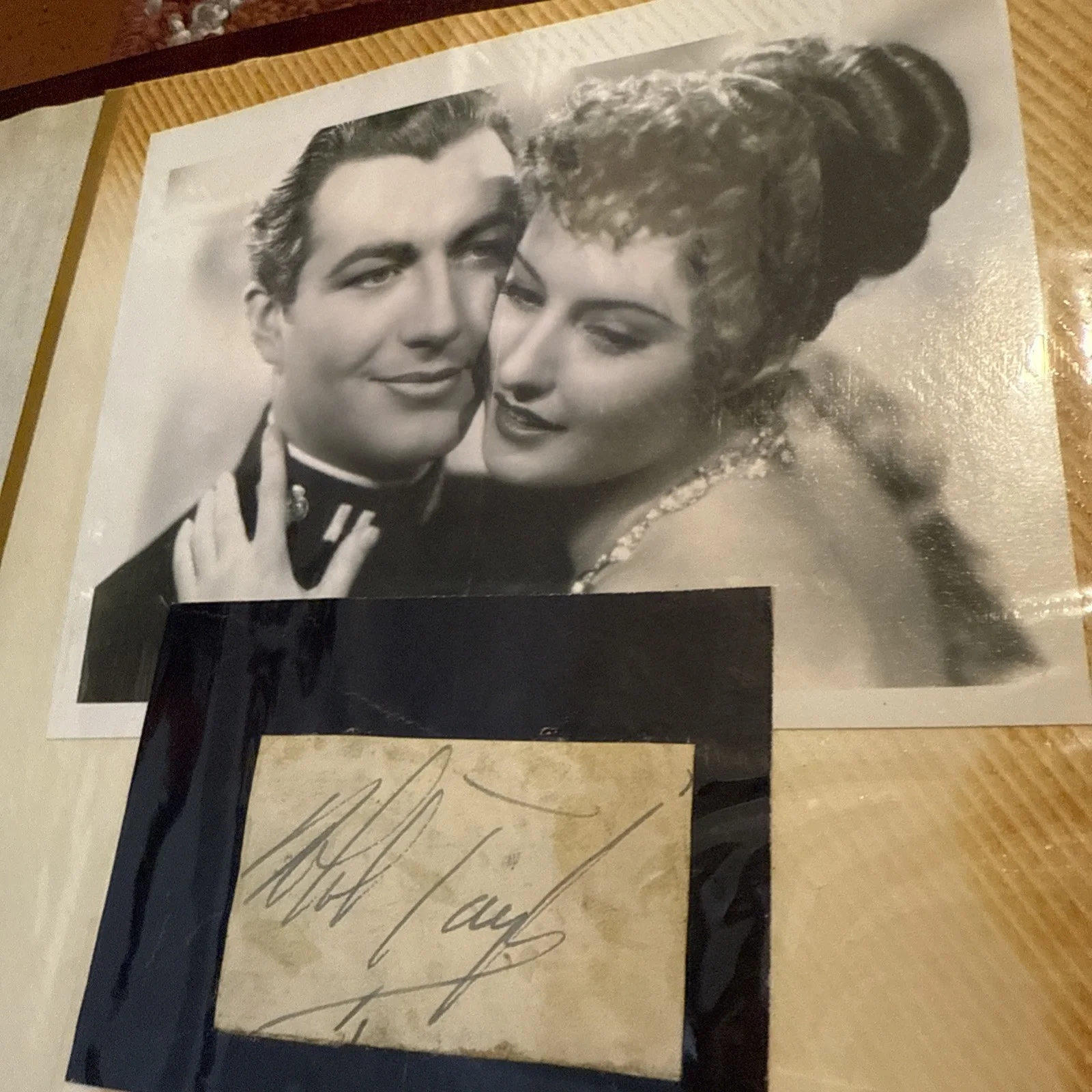 Barbara Stanwyck Robert Taylor 3 Autographs And Photo 1 Personalized No COA, изображение 2