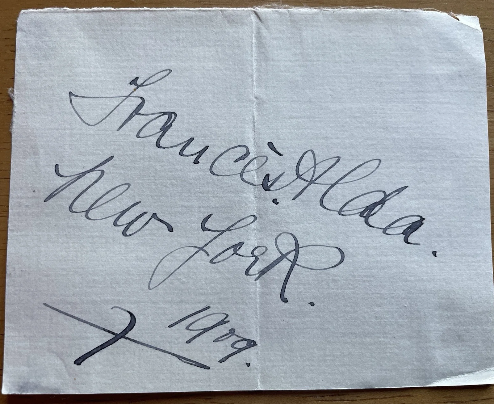 Opera Soprano Frances Alda Autograph, image 3