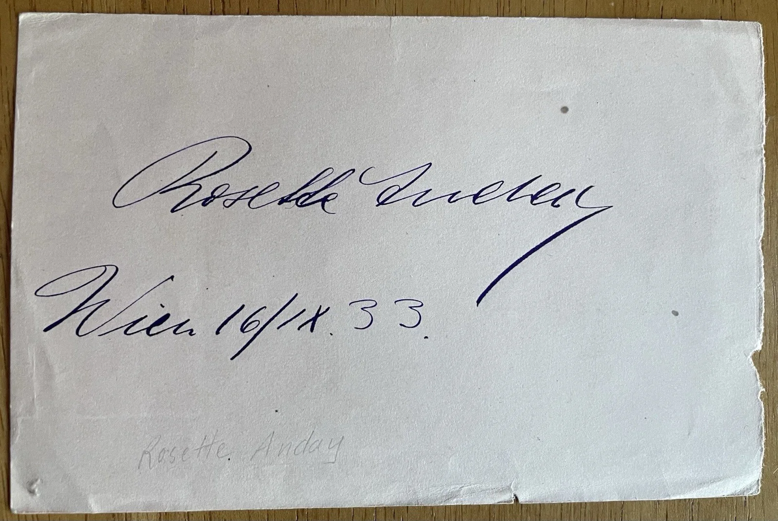 Hungarian Soprano Rosette Anday Autograph, image 2