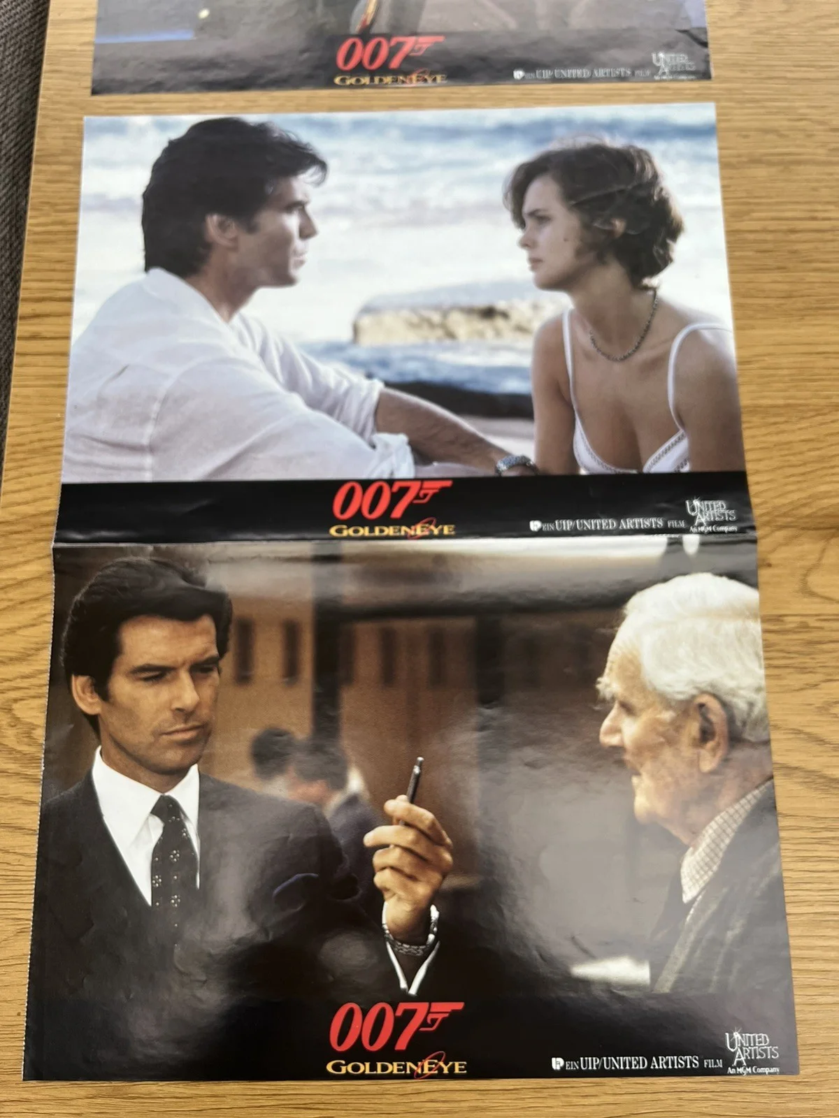 Set Of 4 Original German James Bond Goldeneye Lobby Cards FOH Stills, изображение 3