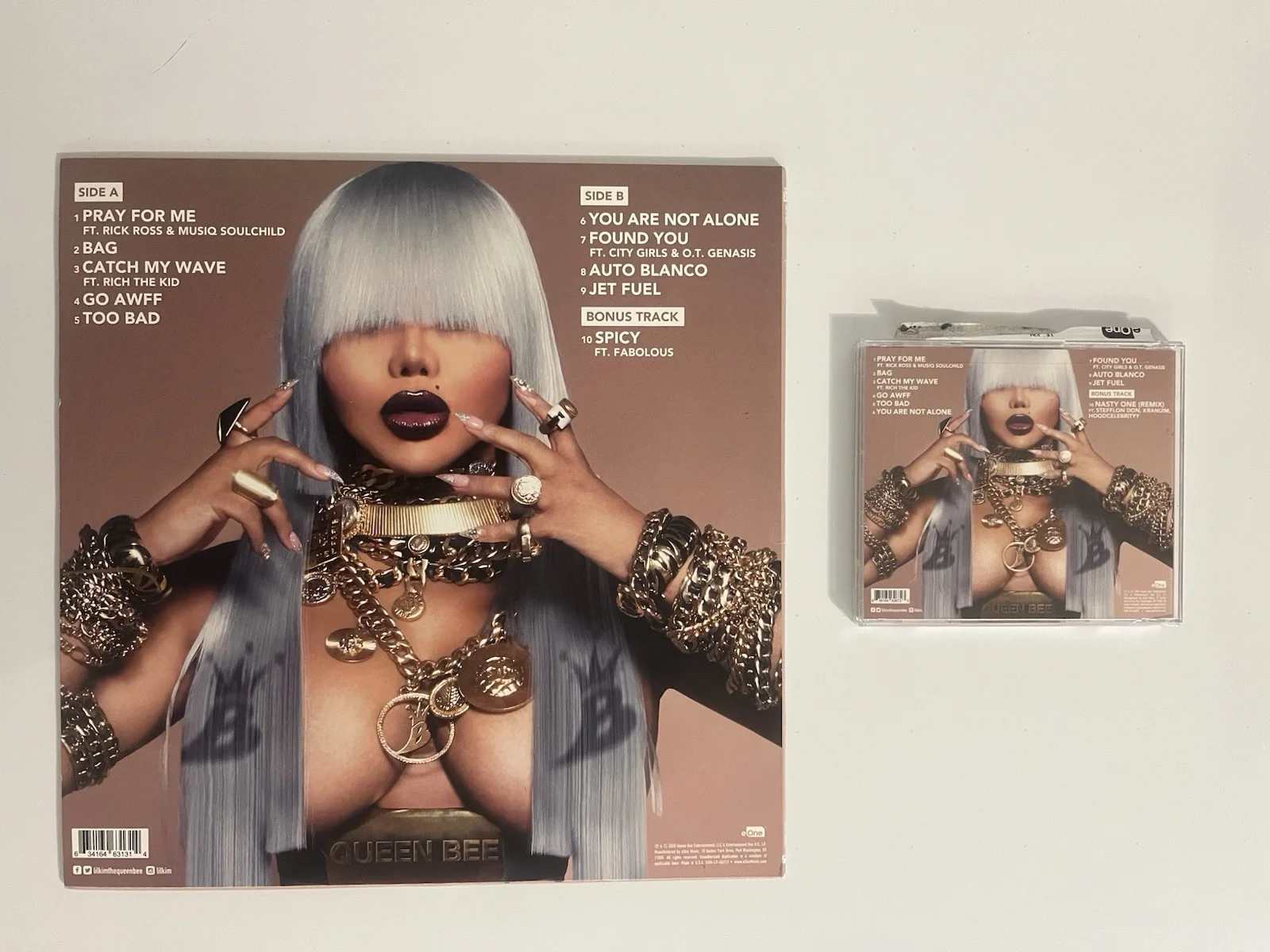🔺lil kim signed 9 vinyl & cd bundle🔺, image 4