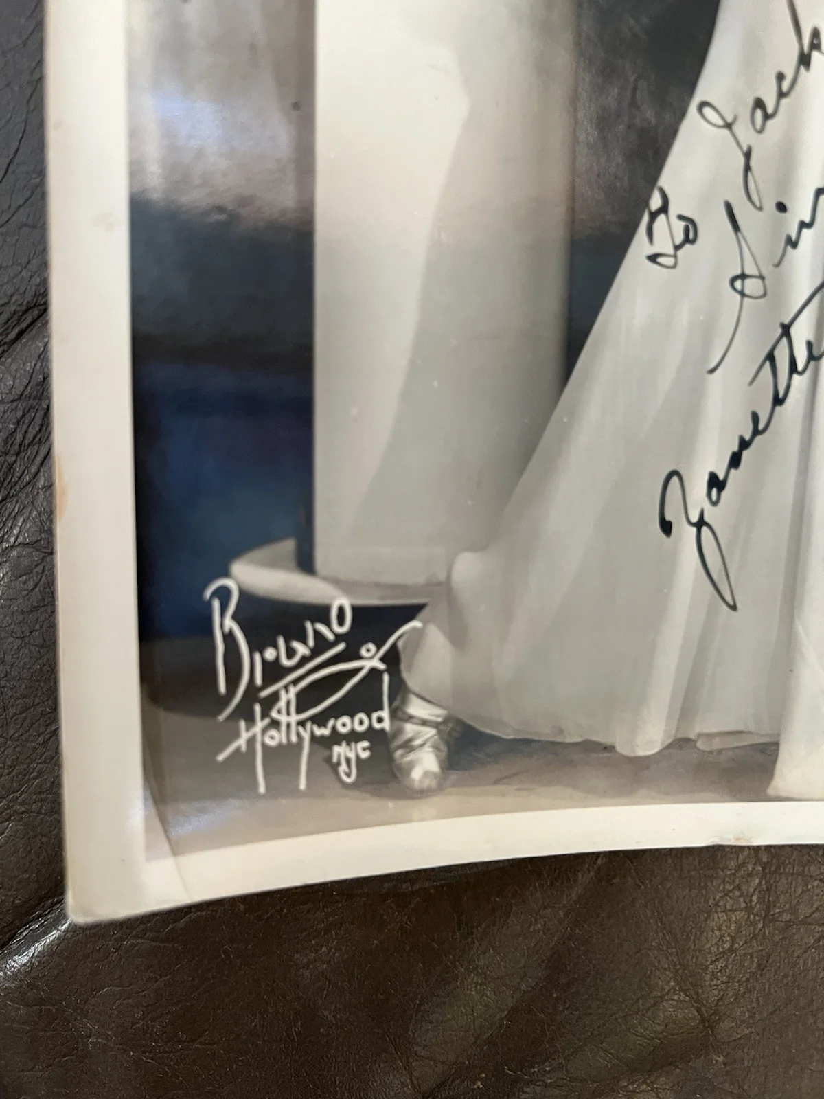 Bruno Hollywood NYC signed photograph of the dance duo of Janette & Coles, изображение 5