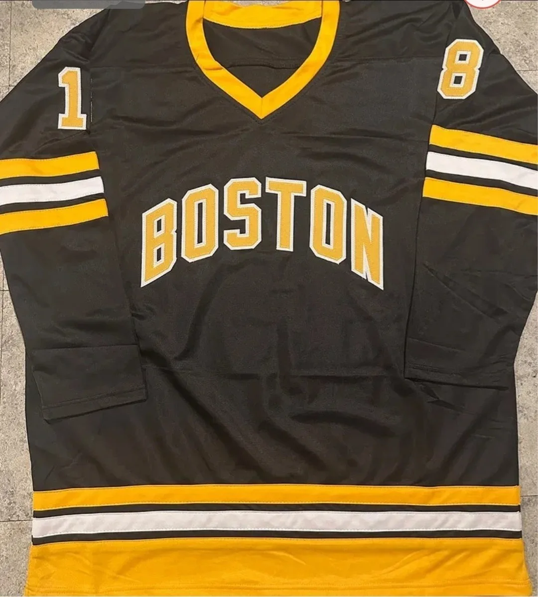 ADAM SANDLER Hand Signed CUSTOM HAPPY GILMORE Boston Jersey W/COA, изображение 2