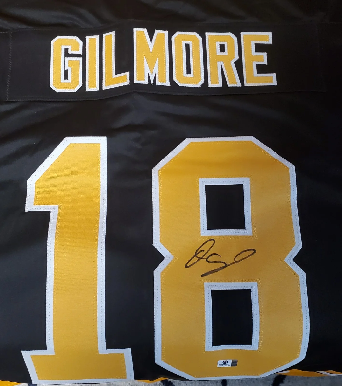 ADAM SANDLER Hand Signed CUSTOM HAPPY GILMORE Boston Jersey W/COA, изображение 4