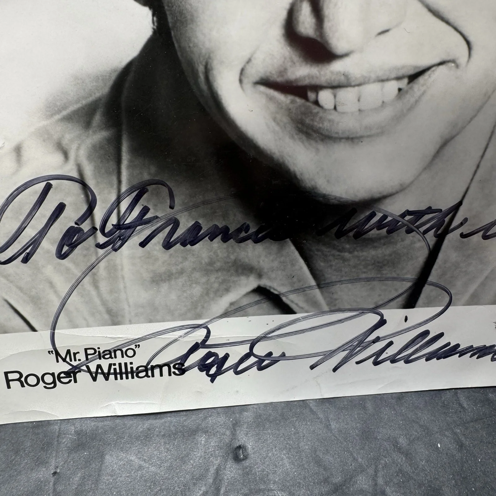 Roger Williams — Roger Williams "Mr. Piano" AUTOGRAPH Signed Autographed 8x10 Photo ACOA, image 3