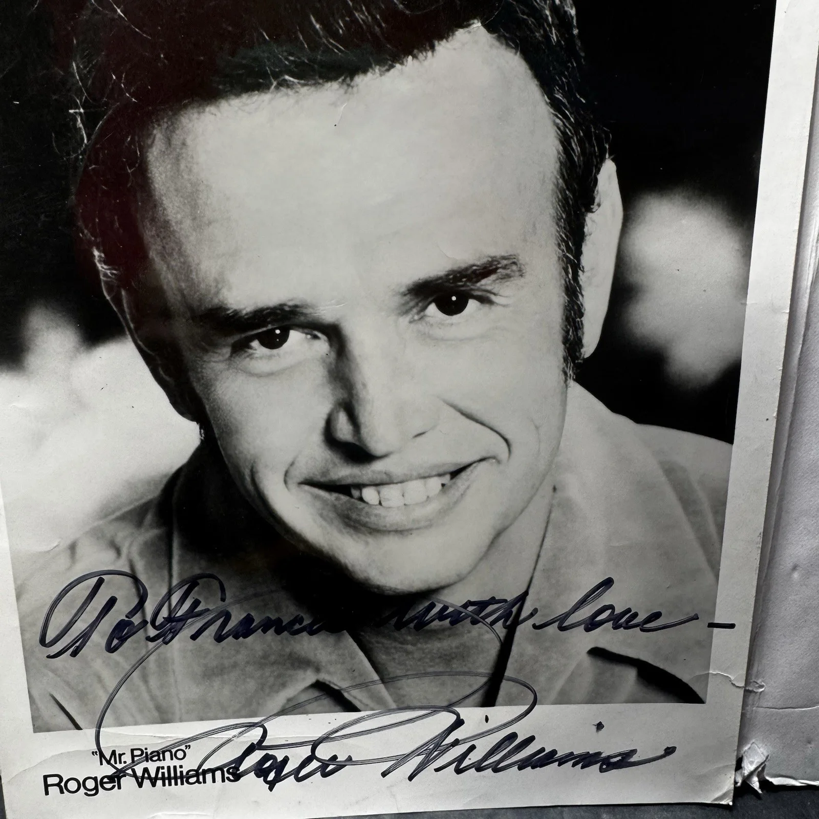 Roger Williams — Roger Williams "Mr. Piano" AUTOGRAPH Signed Autographed 8x10 Photo ACOA, image 5