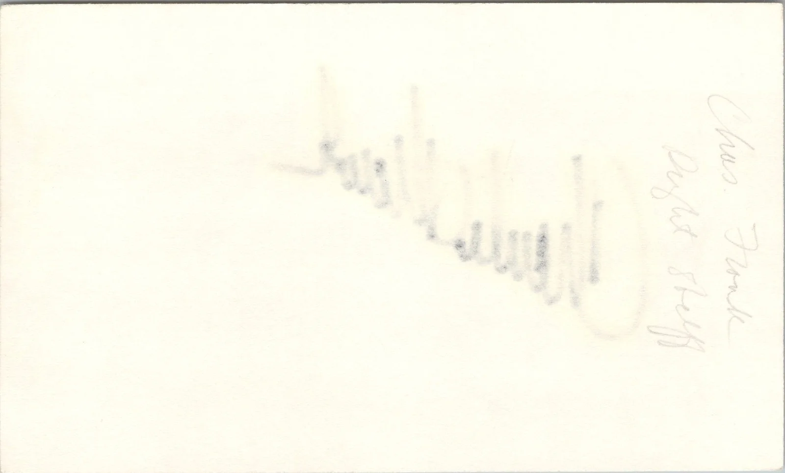 Charles Frank — Charles Frank Signed 3x5 Index Card The Right Stuff Autographed, image 2
