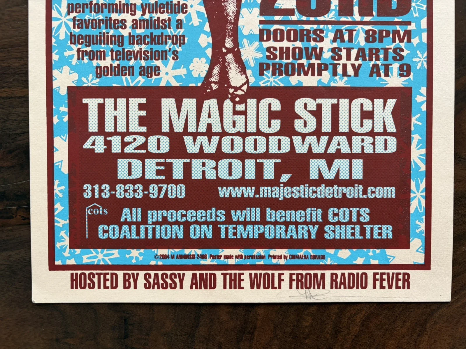 Dirtbombs Poster - 2004 - Detroit Sounds and Spirit show - signed by Arminski, изображение 4