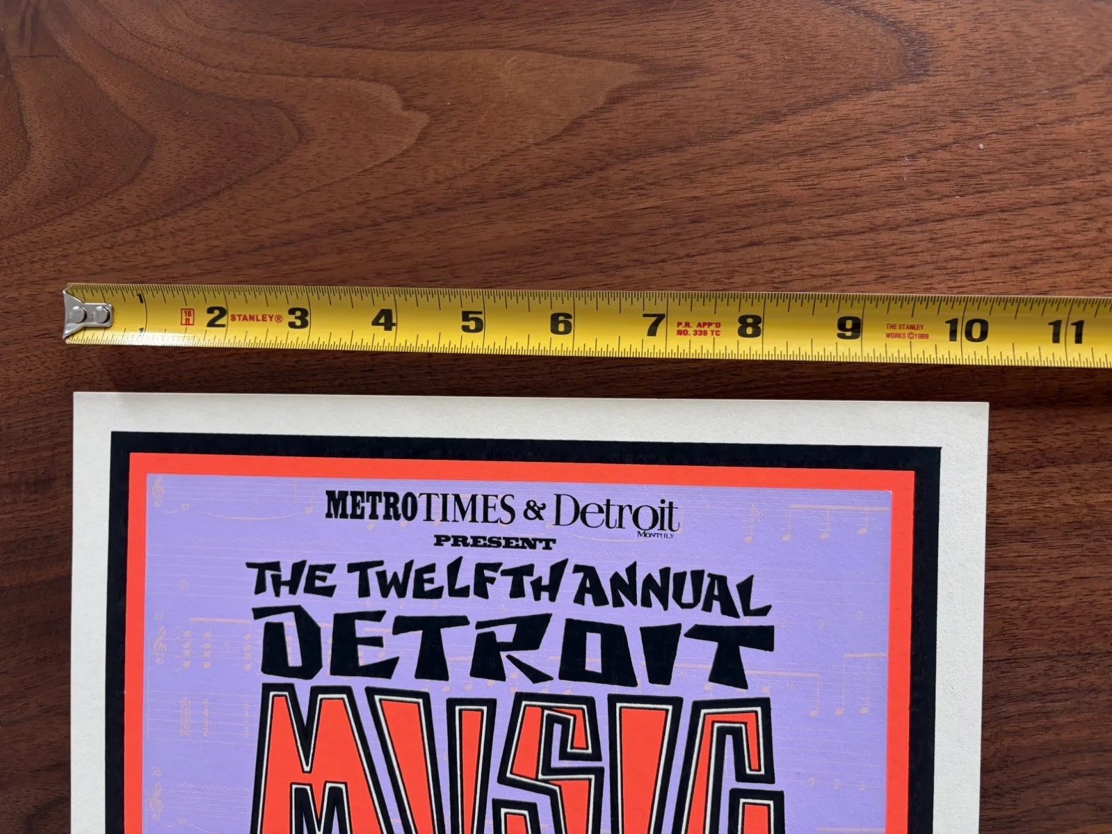 Arminski signed poster - 12th Annual Detroit Music Awards - Bob Goldthwait, image 2