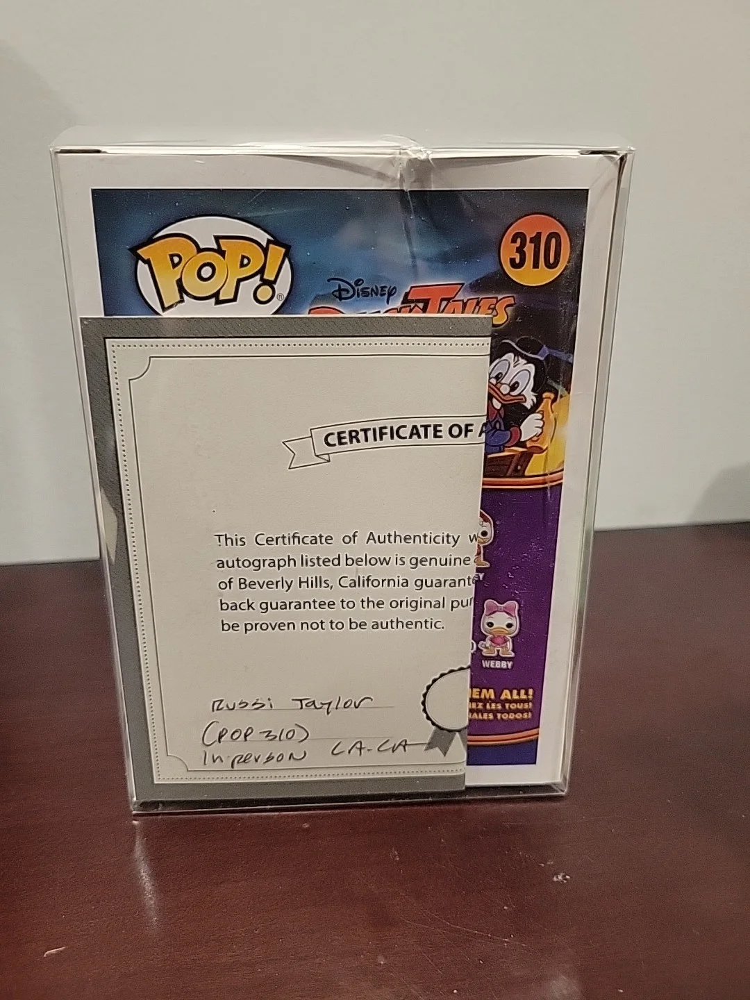 Russi Taylor — Russi Taylor Signed Autographed Funko Pop Disney Webby Of Duck Tails, image 3