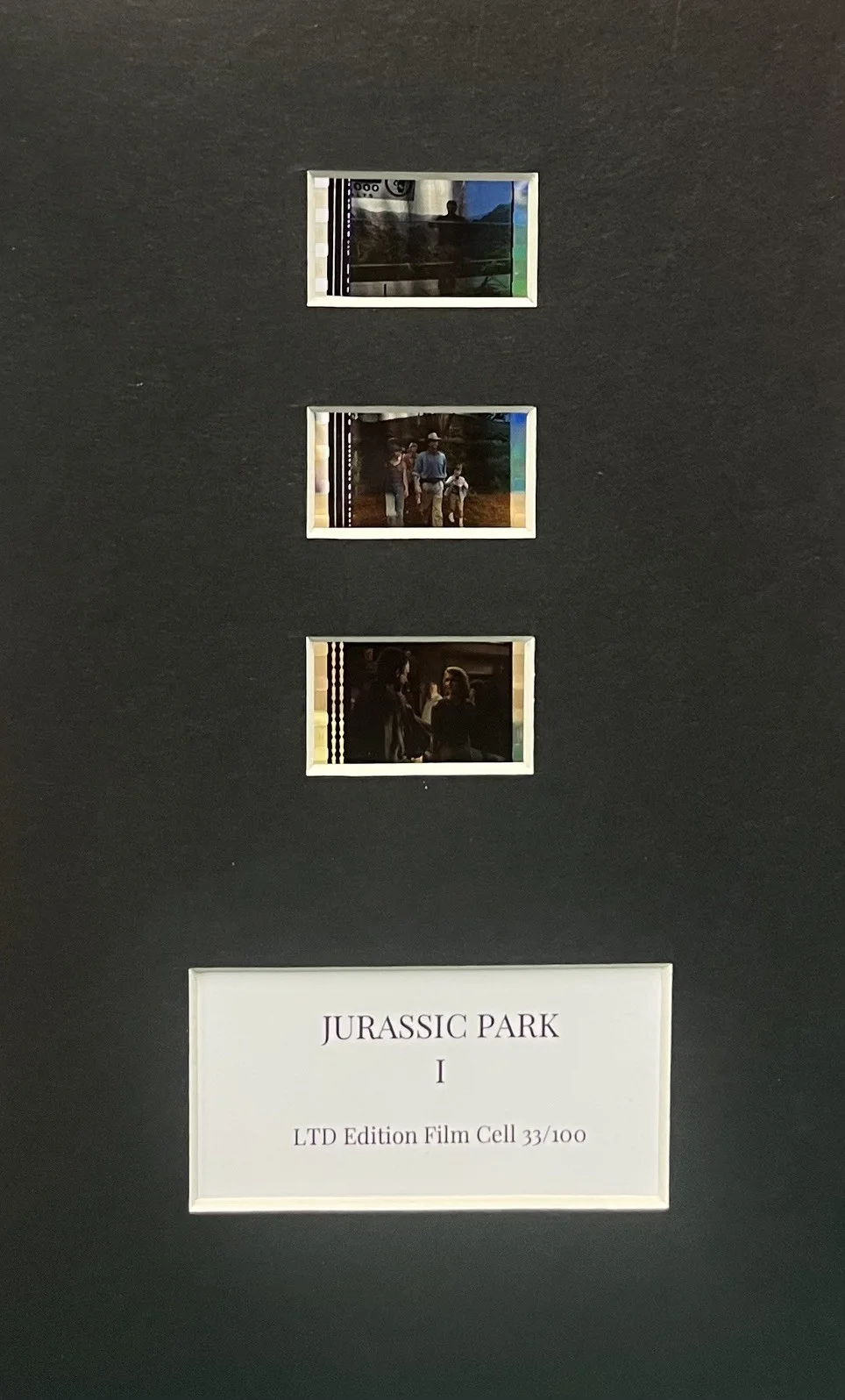 Jurassic Park. 35mm Film Cell Mounted Display, image 2