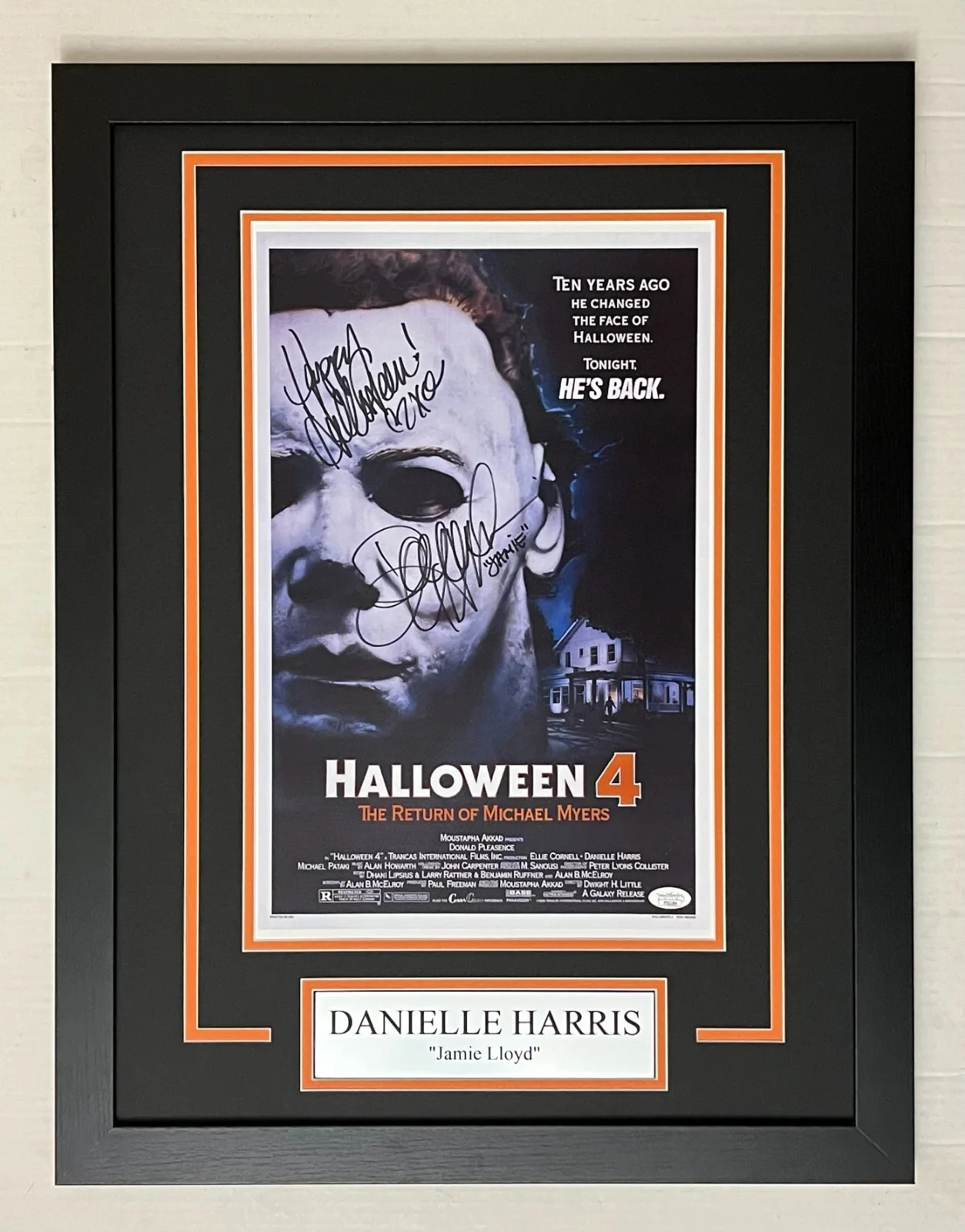 Danielle Harris — Danielle Harris Autograph Signed HALLOWEEN 11x17 Movie Framed Display - JSA COA