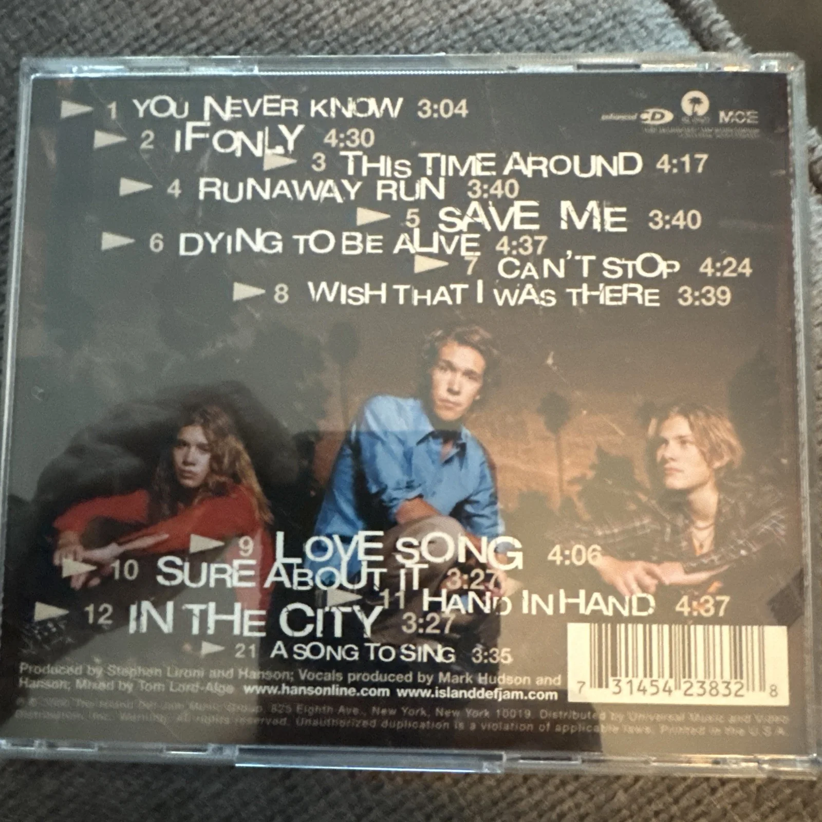 1997 HANSON Autographed/Signed CD "THIS TIME AROUND", image 3