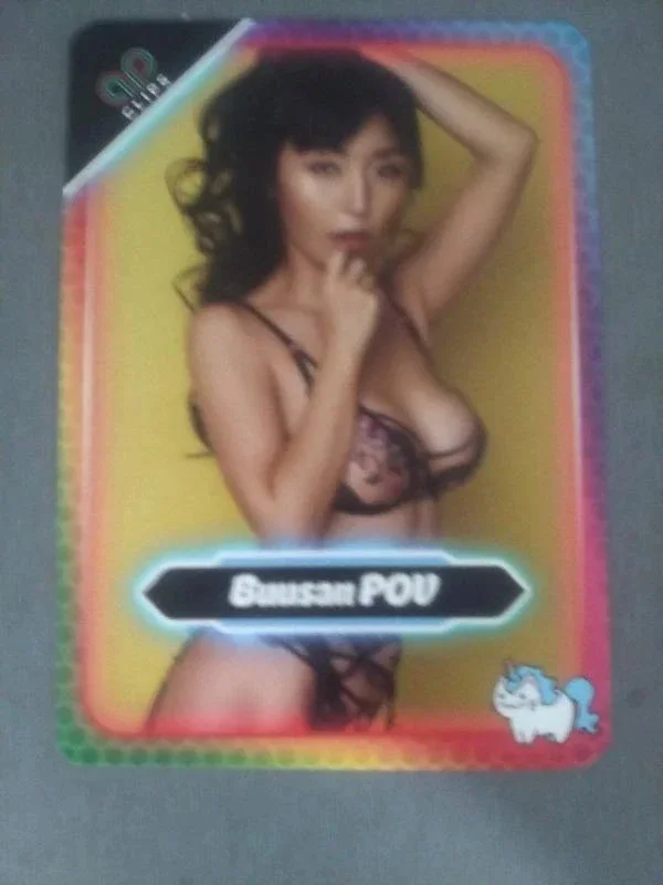 Marcia Hase hand signed 8x10 color photo of Adult Asian Model + card 2026, изображение 2
