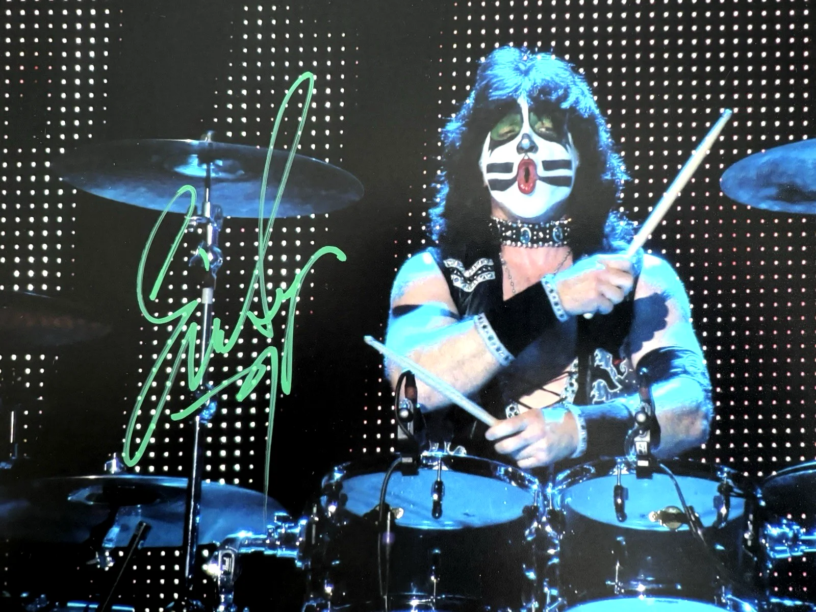 ERIC SINGER Hand Signed 11x14 Photo KISS Drummer PSA DNA COA Gene Simmons ACE, изображение 3