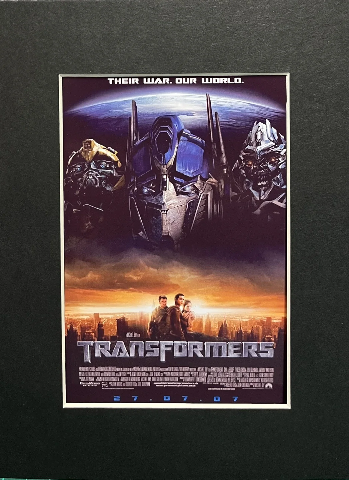 TRANSFORMERS. 35mm Film Cell MOUNTED DISPLAY, изображение 3