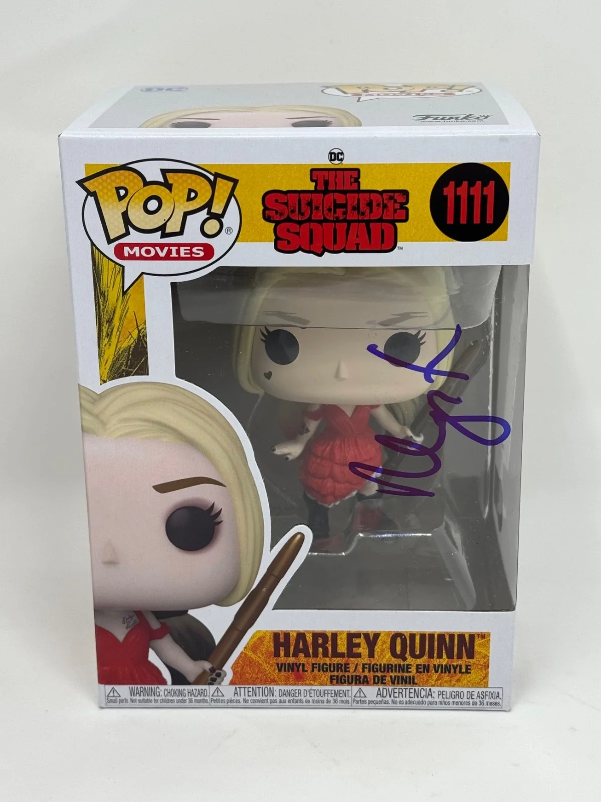 Margot Robbie — Margot Robbie Signed Harley Quinn Funko Pop The Suicide Squad Autograph Beckett, image 2