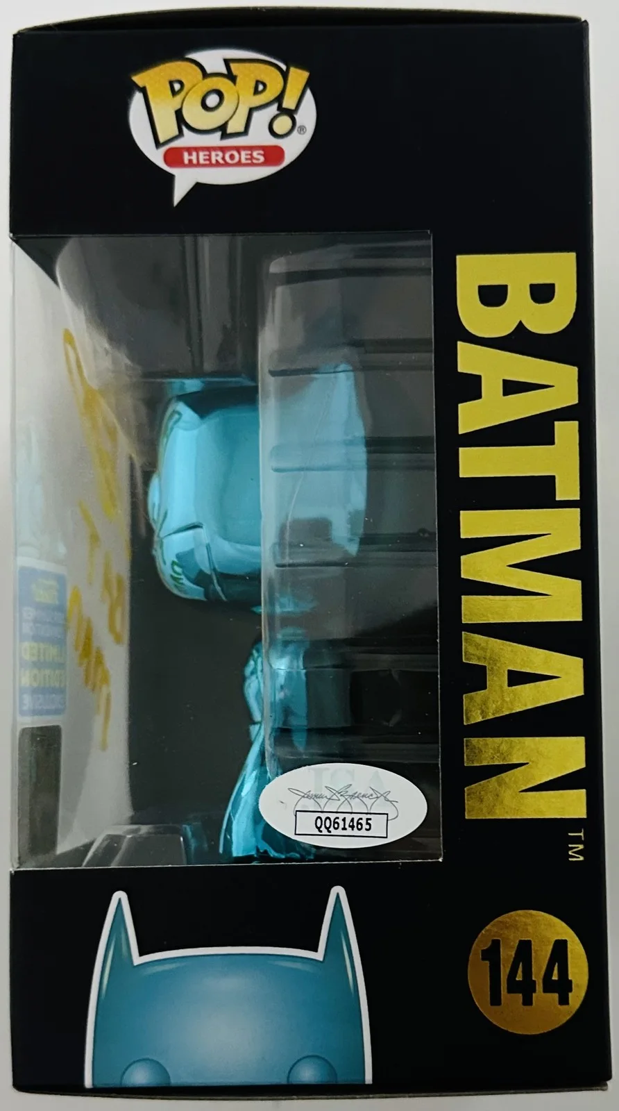 Dave Lea — Dave Lea signed chrome Batman Funko 144 autograph JSA 465, image 2