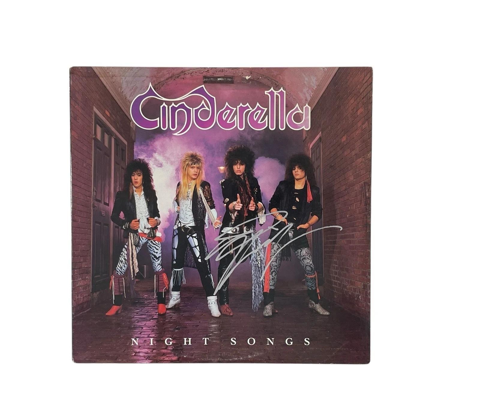 Cinderella Tom Keifer Autographed Night Songs Vintage Vinyl Record Album Signed, изображение 4