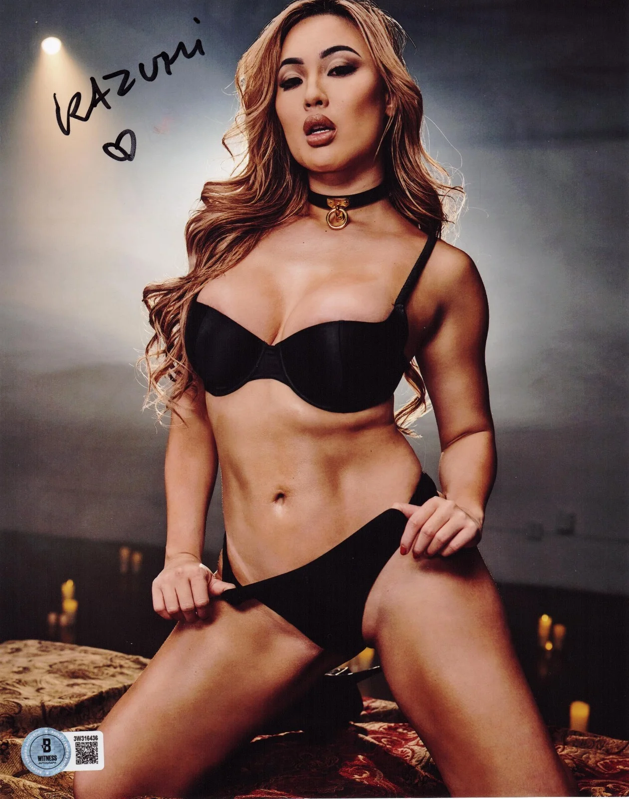 Kazumi — Hot Sexy Kazumi Signed 8x10 Photo Adult Star Authentic Autograph Beckett