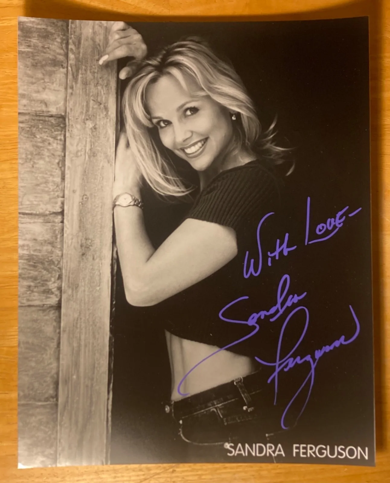 Hand SIGNED Sandra Ferguson 8x10 Photo - Another World, General Hospital Actress, image 2