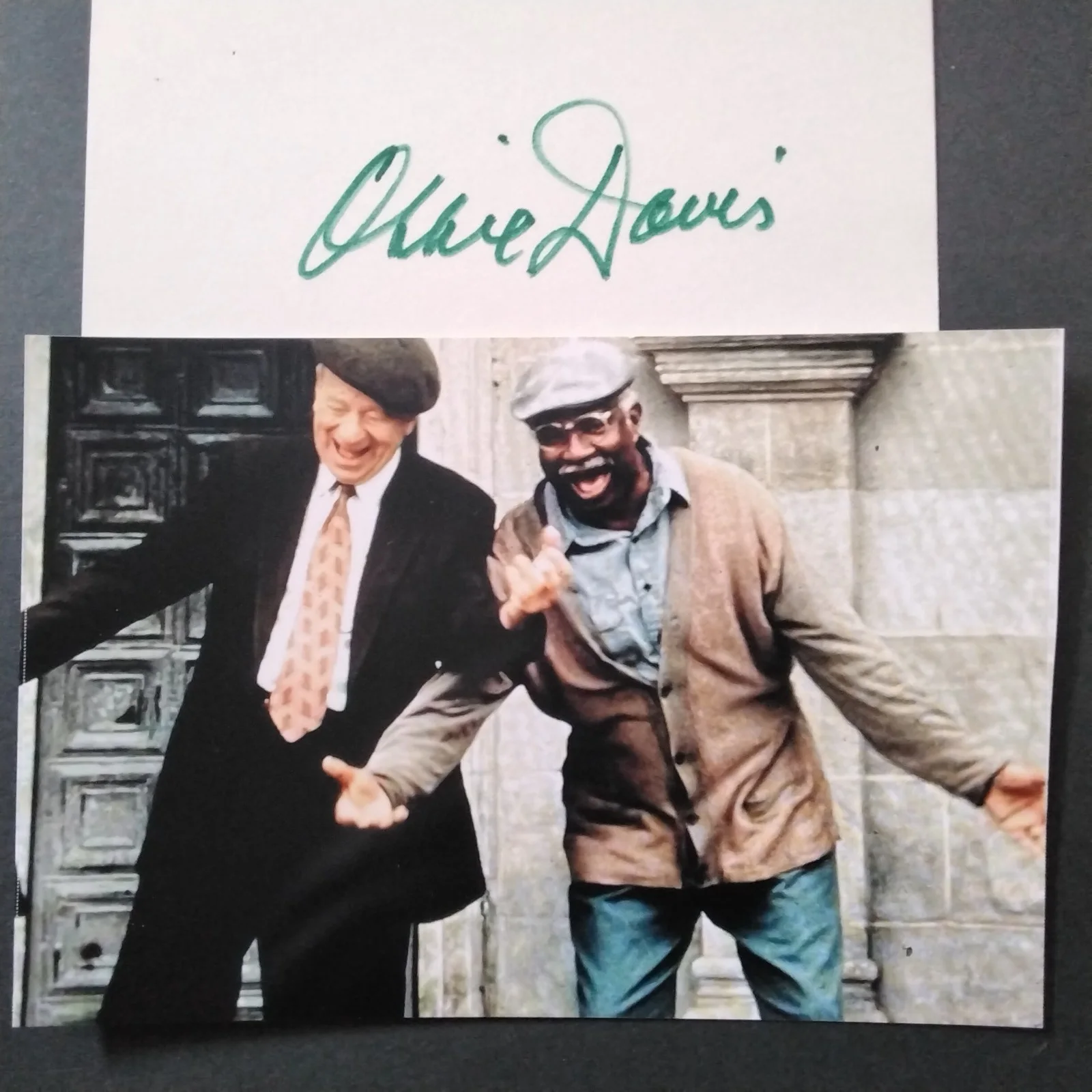Ossie Davis SIGNED Card Photo Movie TV Actor Gladiator Do The Right Thing Roots, изображение 2
