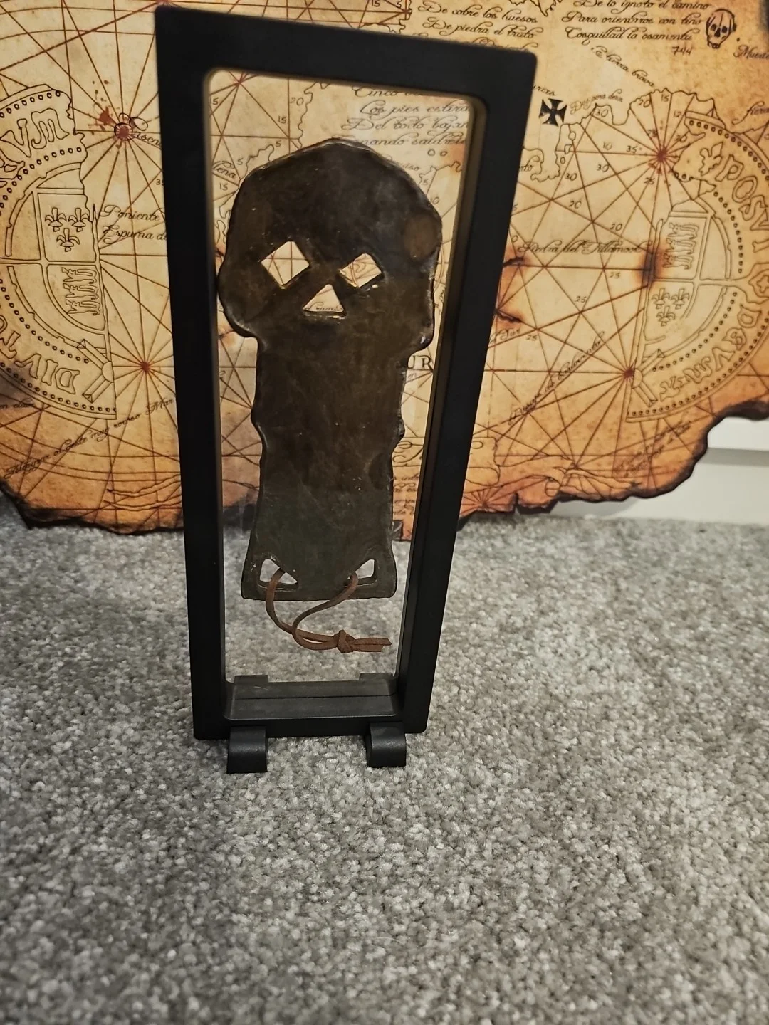 Goonies Inspired Copper Bones Key And Framed Stand, image 3