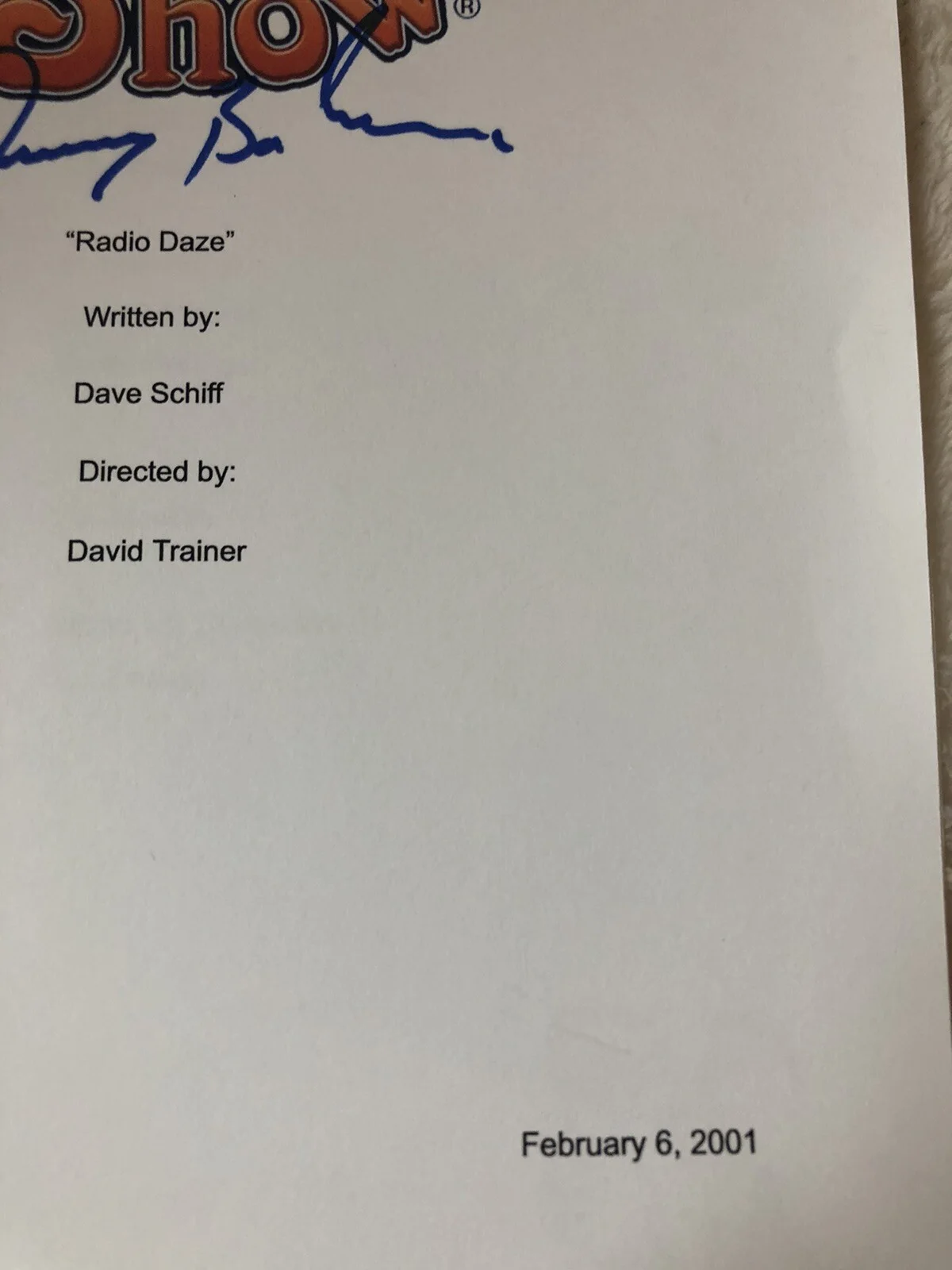 Danny Bonaduce — DANNY BONADUCE THAT 70’S SHOW SIGNED AUTOGRAPHED FULL EPISODE SCRIPT RICKY RARE, image 3