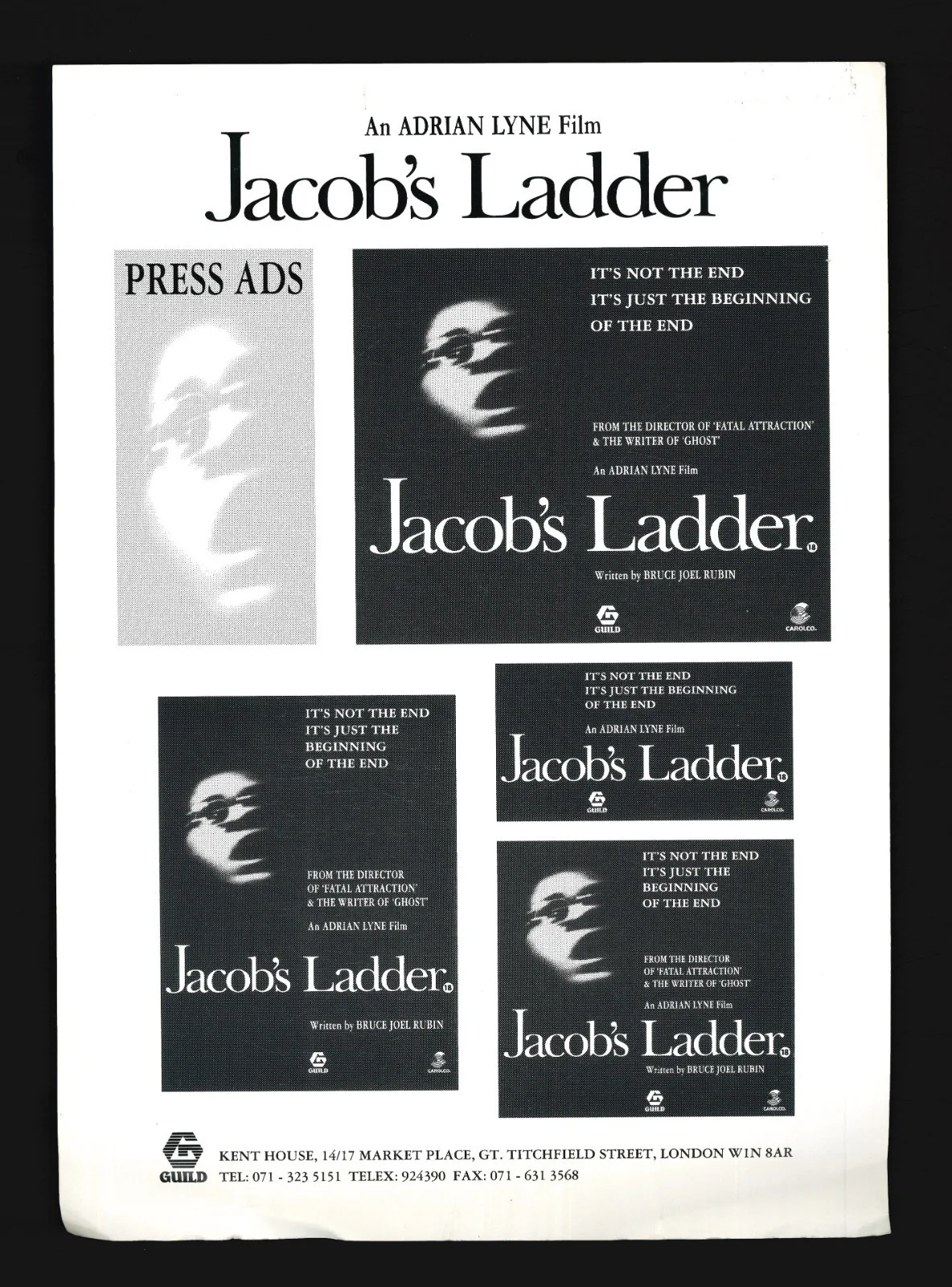 Cinema Press Kits Exploitation Synopsis Production Notes Ad Blocks Ephemera J-O, image 3