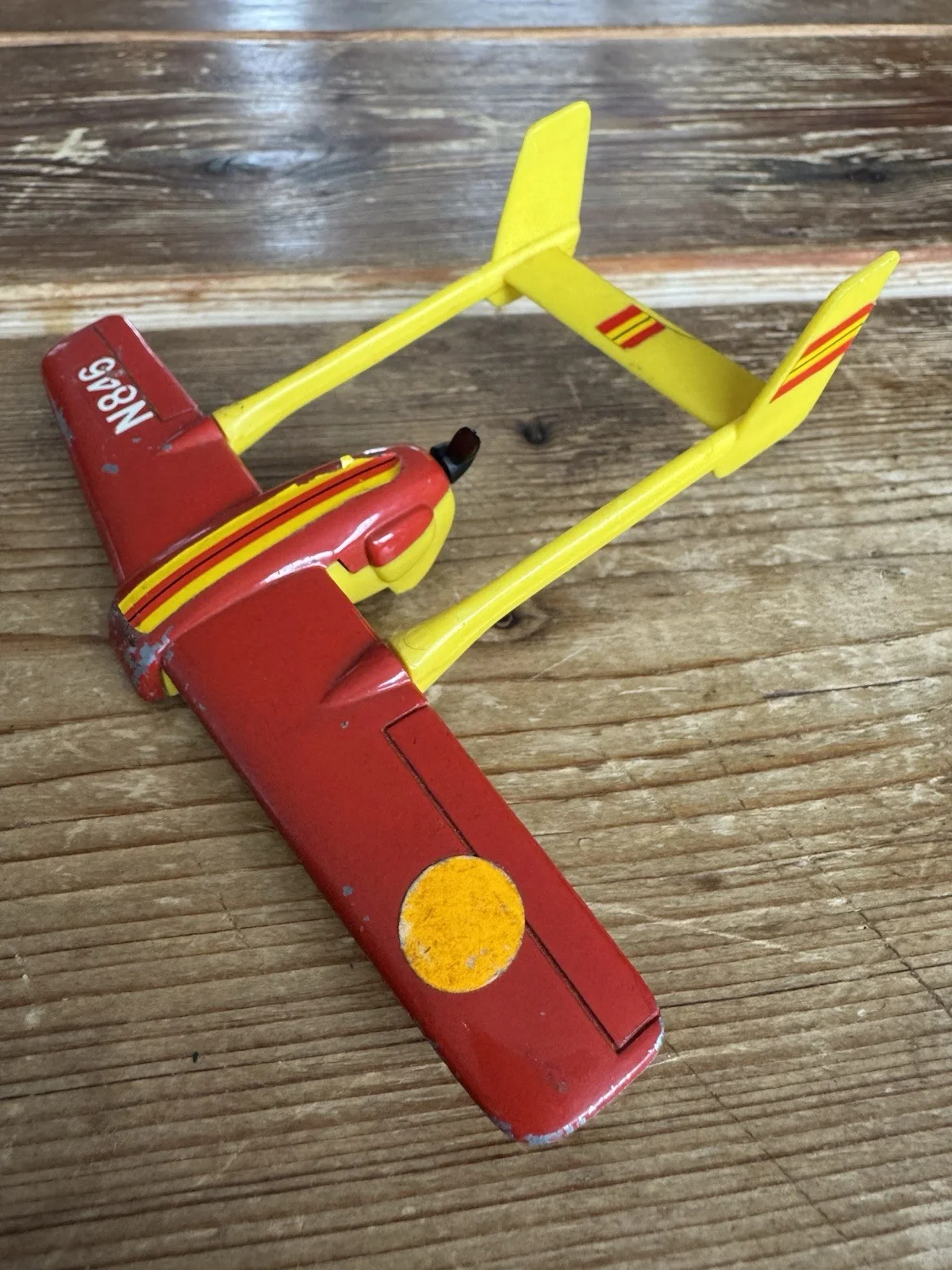 CORGI SUPER JUNIORS E3009 AEROCAR FLYING CAR WINGS JAMES BOND 007 Golden Gun 70s, image 3