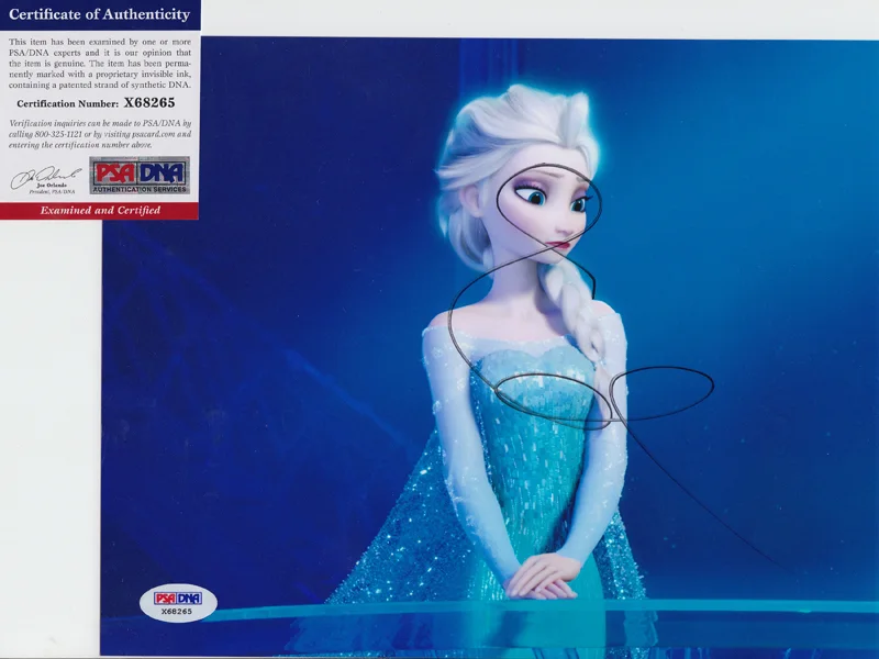 Idina Menzel — Idina Menzel Let It Go Frozen Elsa Signed Autograph 8x10 Photo PSA/DNA COA #4