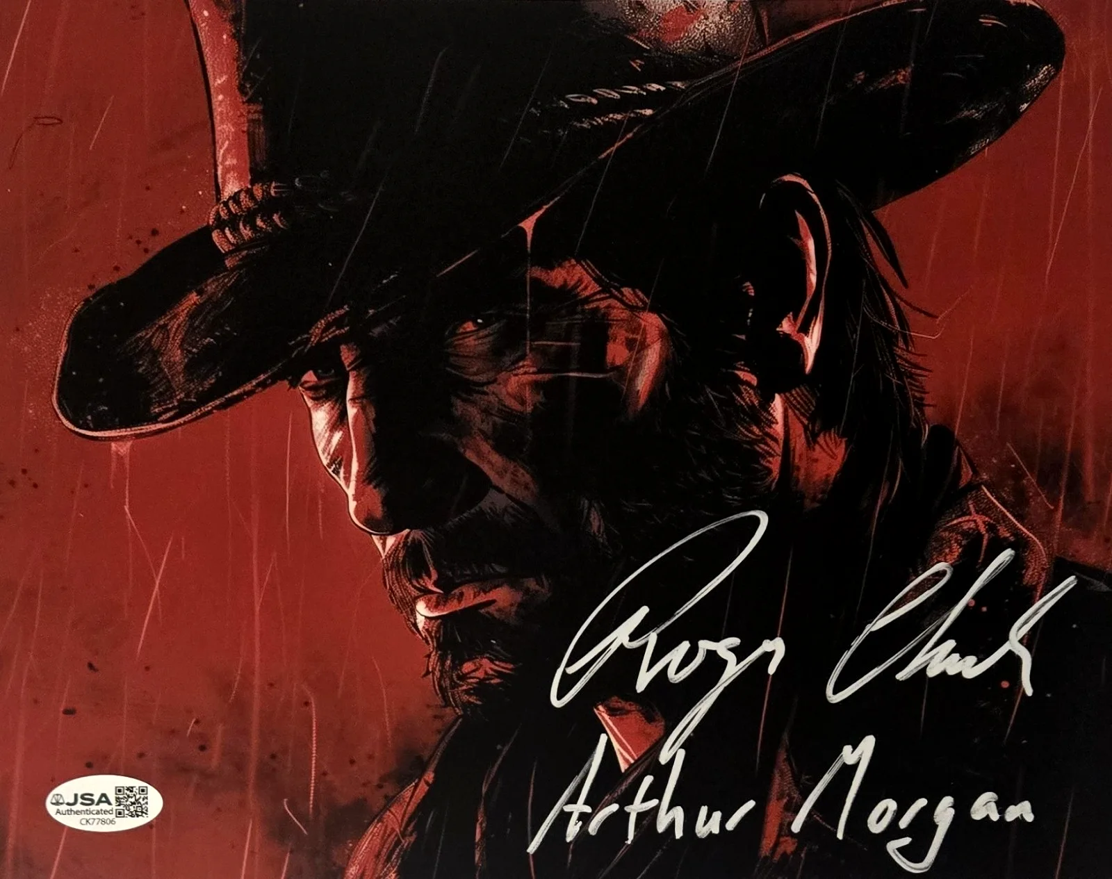 Roger Clark — Arthur Morgan Signed Photo Red Dead Redemption Roger Clark Autograph JSA COA 806