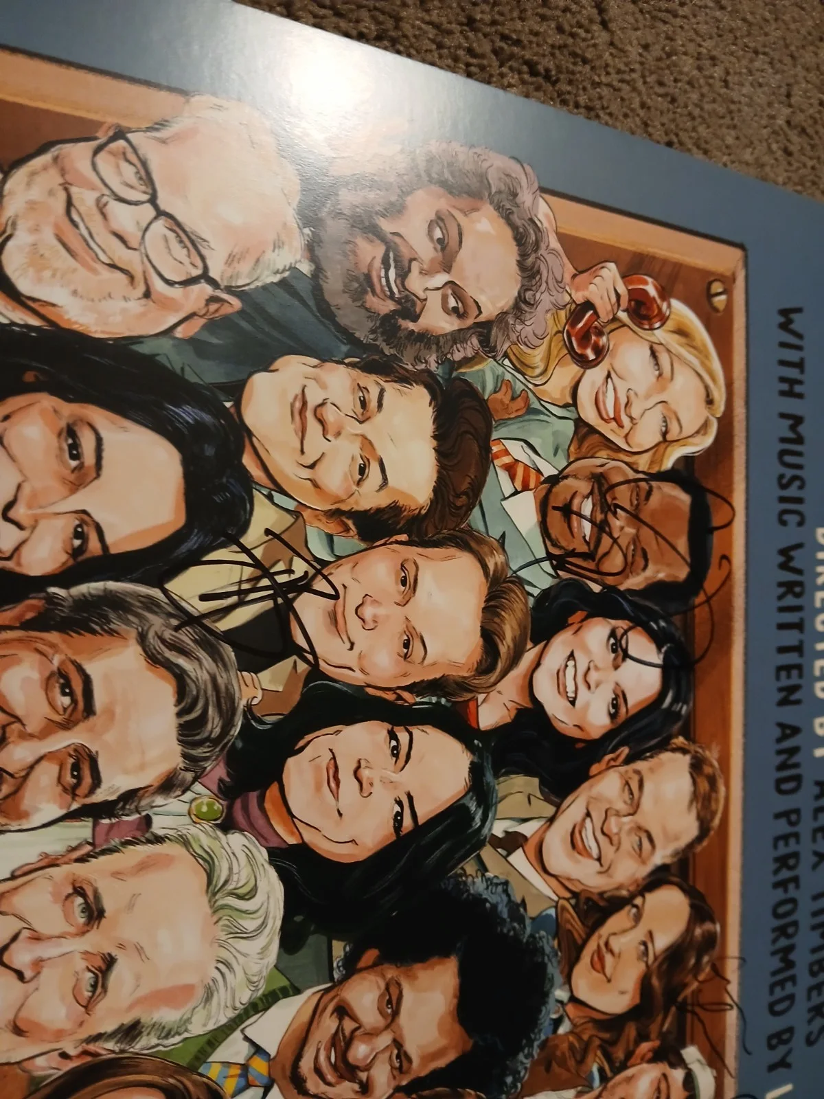 7 Cast Members — All Out Broadway Cast signed 14x22 Windowcard with 7 signatures, image 5