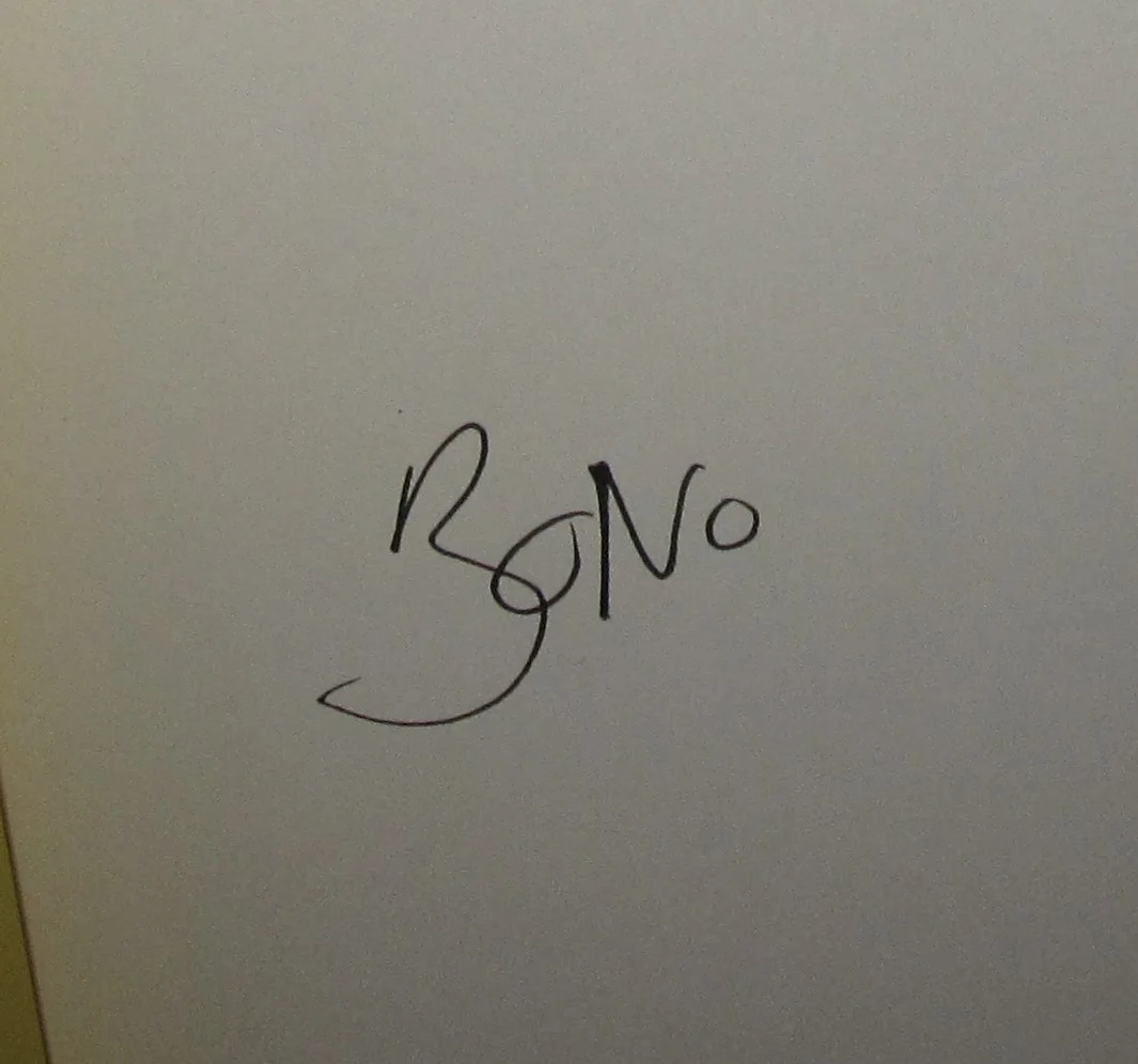 BONO SIGNED SURRENDER BOOK U2 AUTOGRAPH CLASSIC ROCK BARNES & NOBLE JSA LOA, image 2