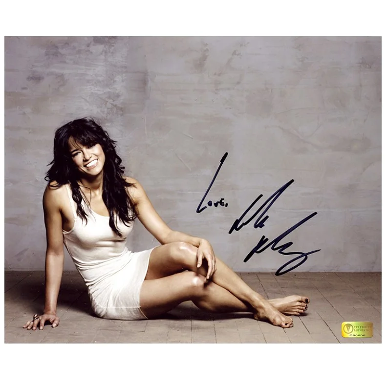 Michelle Rodriguez — Michelle Rodriguez Autographed Fast & Furious Fresco 8x10 Photo