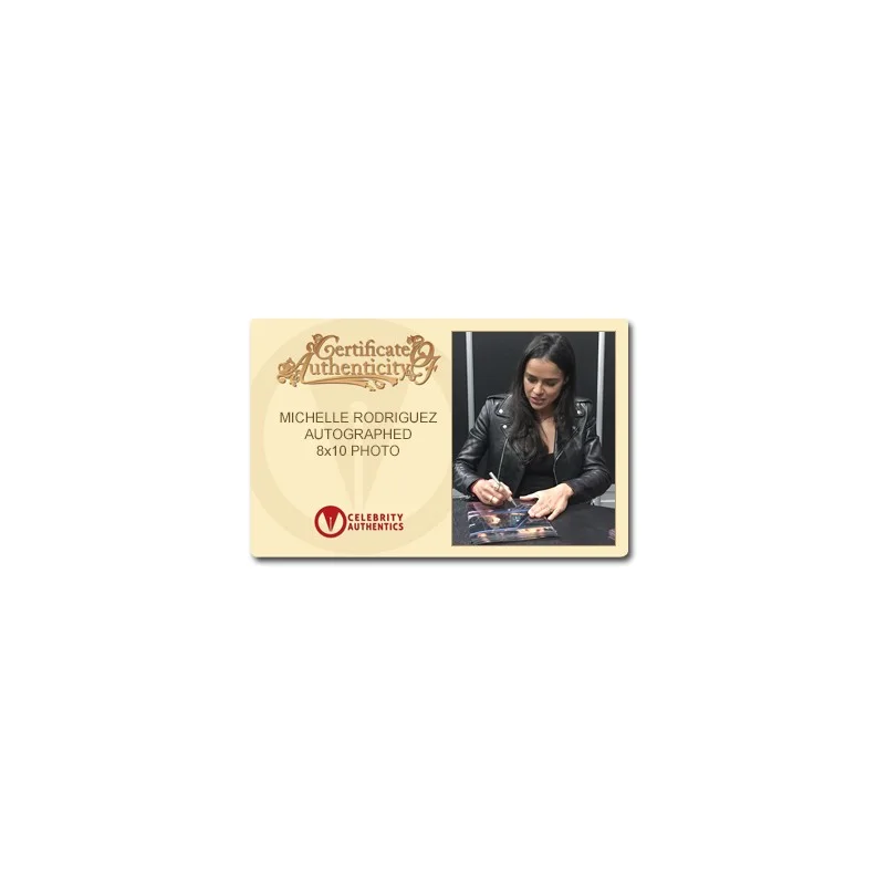 Michelle Rodriguez — Michelle Rodriguez Autographed Fast and Furious Drive By 8x10 Framed Photo, изображение 2