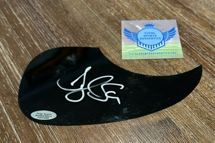 Country Music Star DYLAN SCOTT Signed Guitar Pick Guard COA, image 2