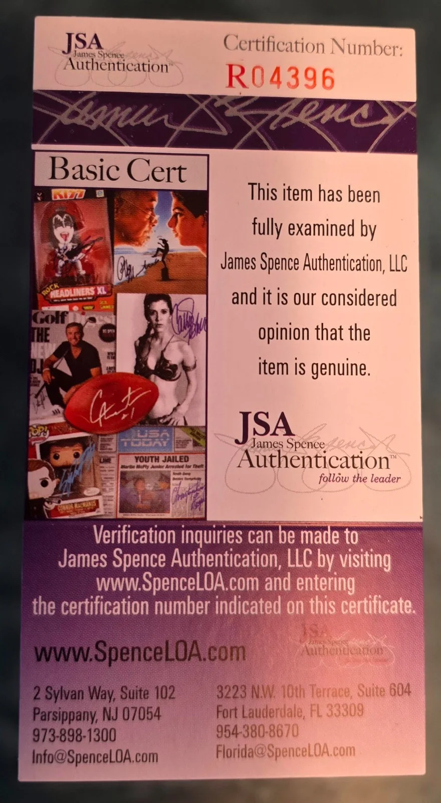 SIGNED 9X KANSAS LEFTOVERTURE AUTOGRAPHED COVER & 12" LP JSA COA # R04396, image 4