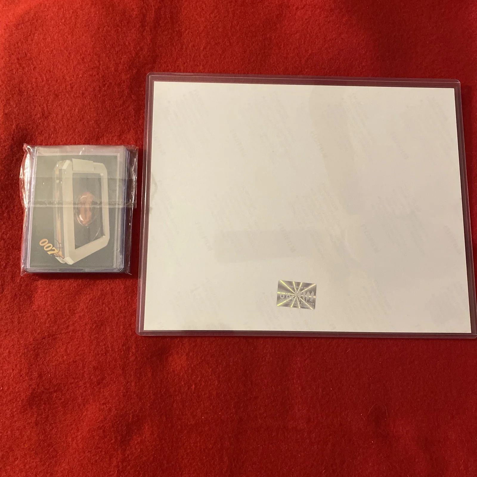 James Bond Dbl Signed Photo + Goldeneye Prop Key & Card, image 2