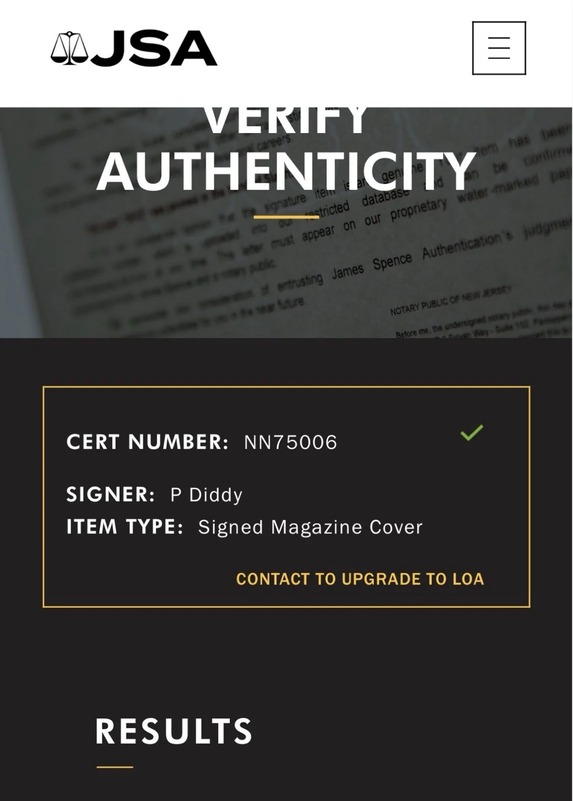 P Diddy Signed Framed Vibe Magazine Cover JSA COA, image 4